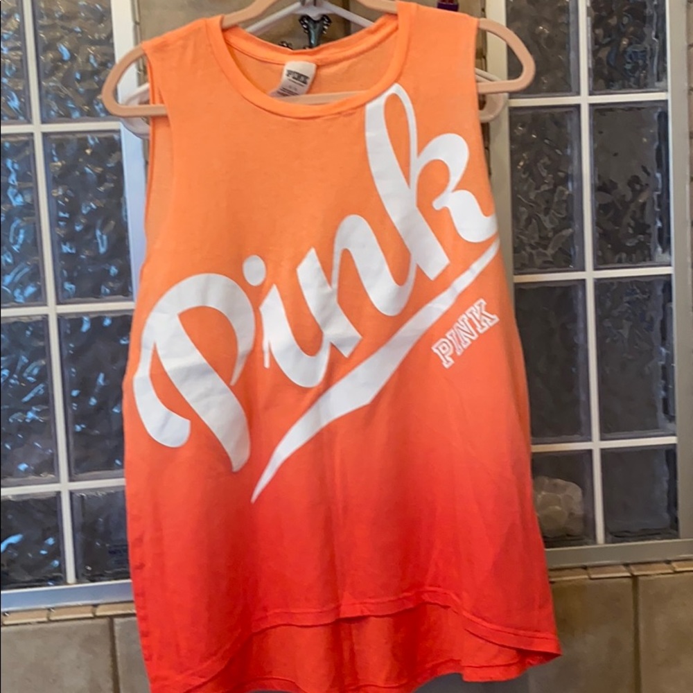 LG PINK Victoria secret muscle tee